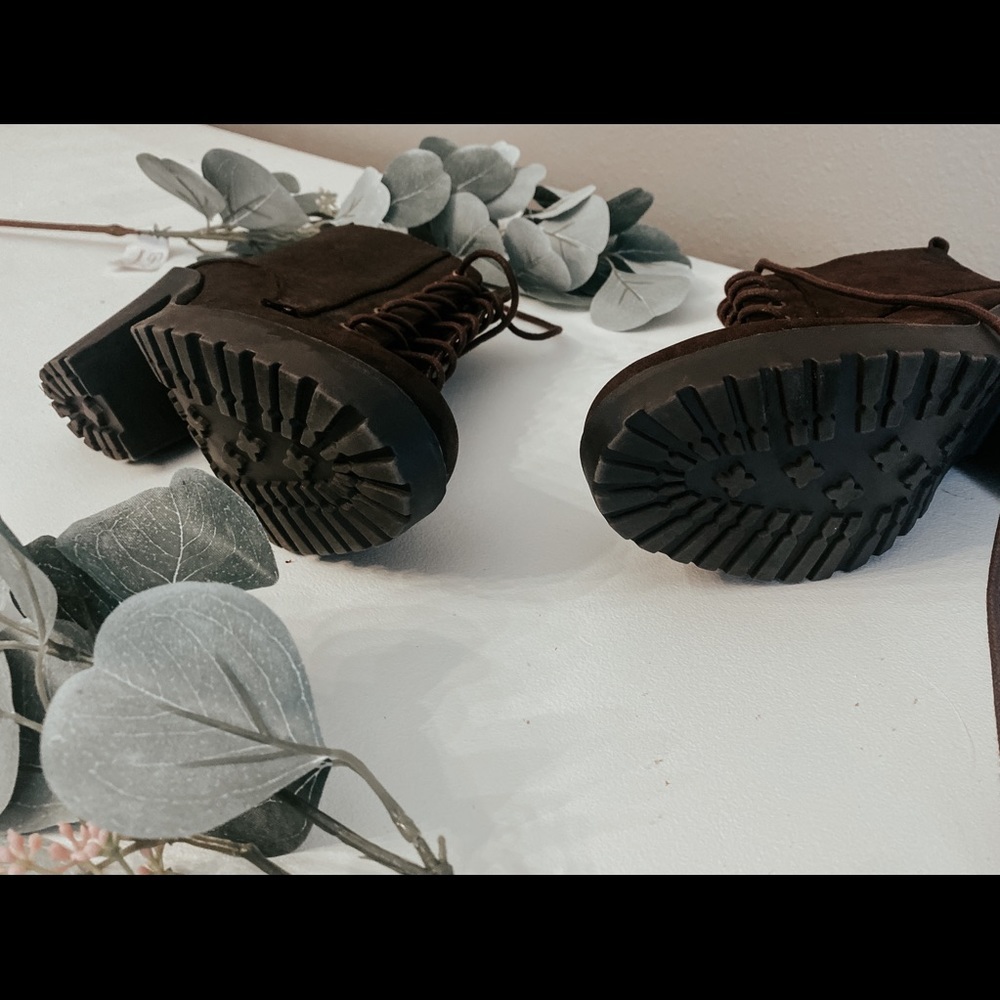 Brown Pleather Heels - Picture 3 of 3